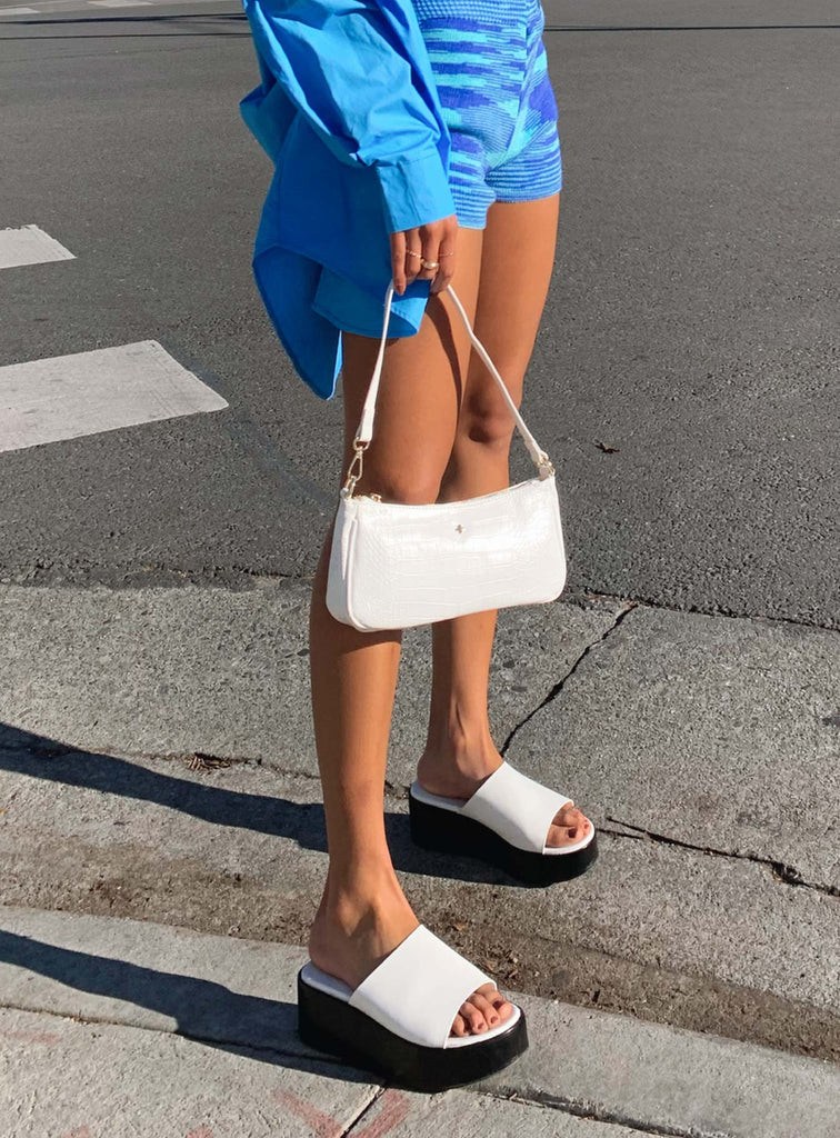 Britta Platform Heels White | Princess Polly US