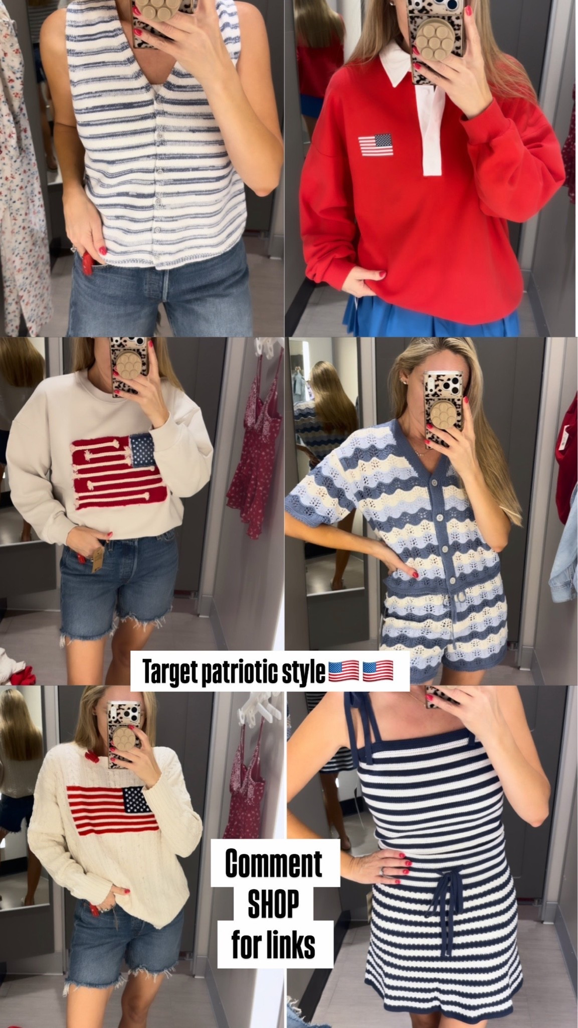 Target patriotic style 
July 4th outfits

#LTKgrwm #LTKdayinmylife #LTKootd