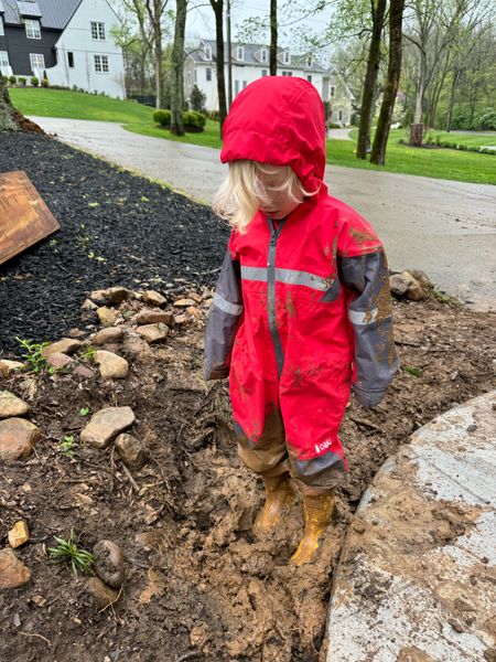 Toddler rain suit toddler mud suit waterproof trail suit toddler rain jacket 

#LTKbaby #LTKkids #LTKfindsunder100