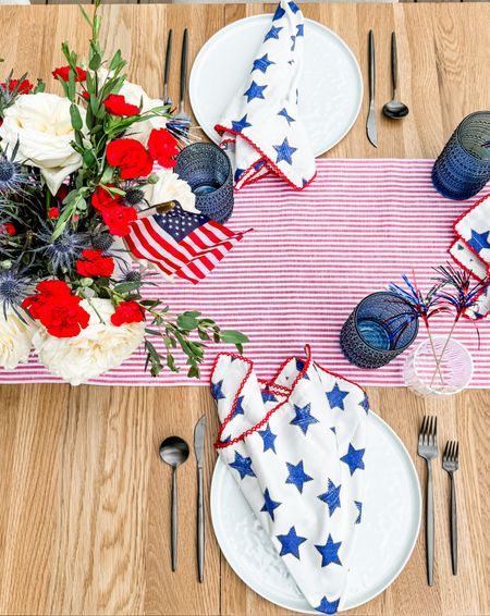 4th of July table setting #tablesetting #table #4thofJuly #tablescape #4thofjulutablescape

#LTKSeasonal #LTKHome #LTKStyleTip