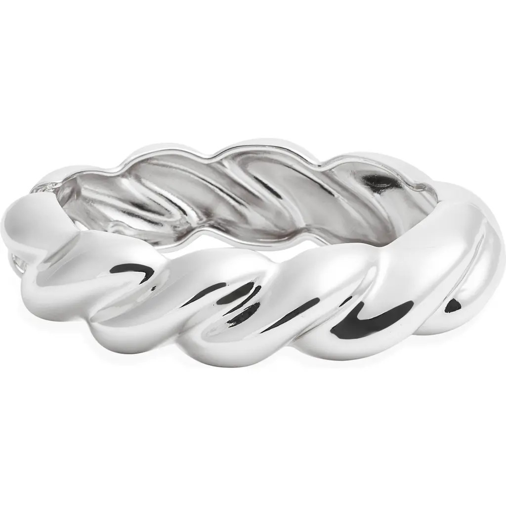 Nordstrom Chunky Twist Hinge Cuff Bracelet in Silver at Nordstrom | Nordstrom