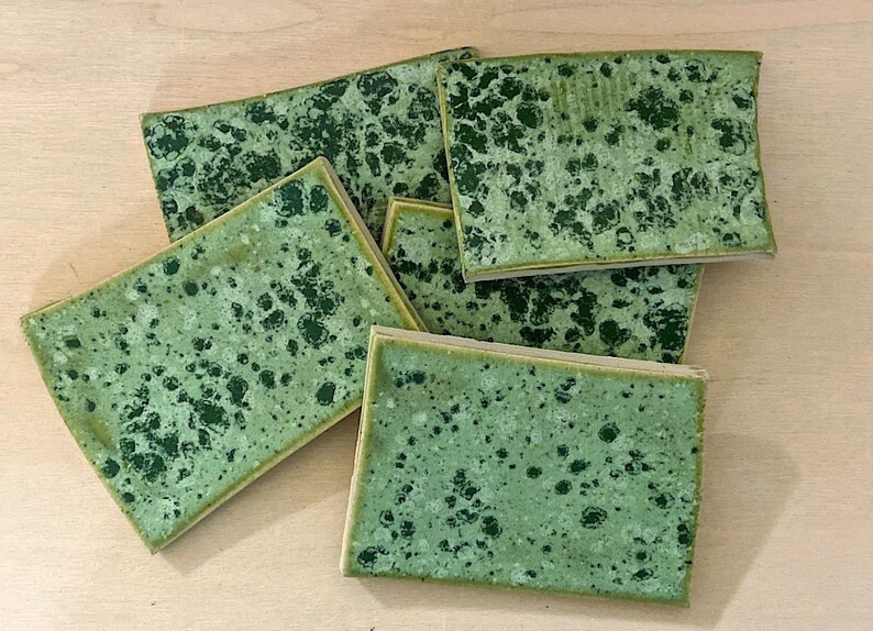 Ceramic Tiles for Mosaic Making, Bright Green Sprinkles Mosaic Tiles for Crafts Coverage 6x6 - Et... | Etsy (US)