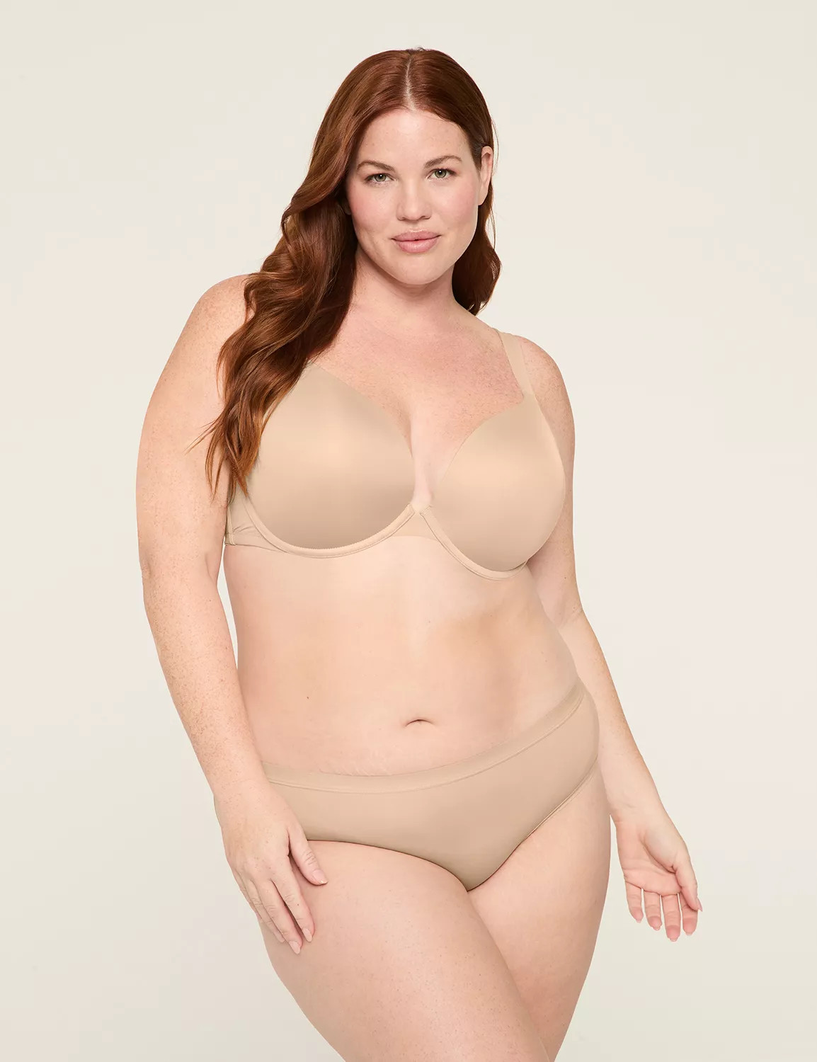 Lane Bryant Women's Smooth Boost Plunge Bra 40DDD Cafe Mocha | Lane Bryant (US)