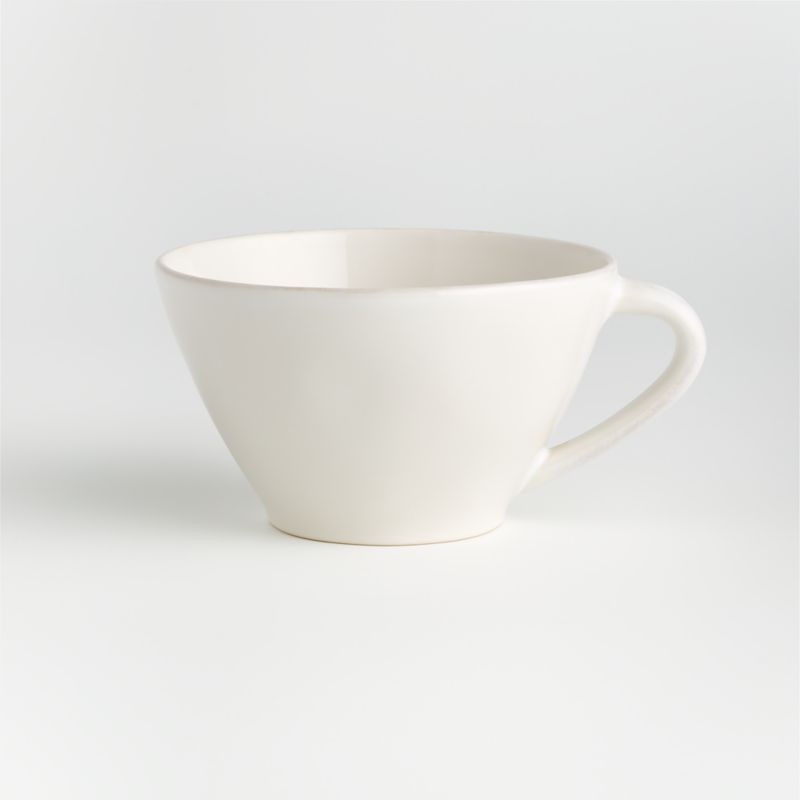 Marin 24-oz. White Stoneware Jumbo Mug + Reviews | Crate & Barrel | Crate & Barrel