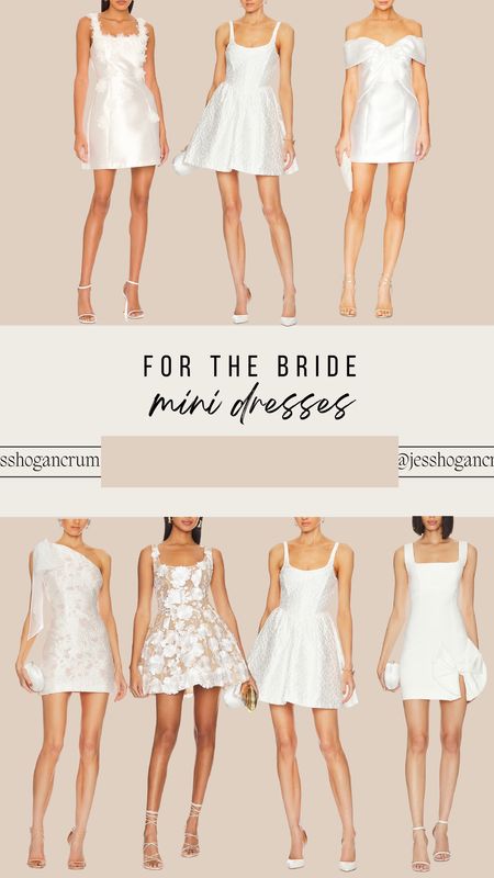 Mini dresses for the bride

Fall weddings, bridal shower dresses, white dresses, dresses for brides 

#LTKparties #LTKstyletip #LTKwedding