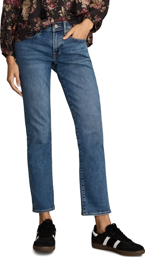 Lucky Brand Sweet Mid Rise Crop Straight Leg Jeans | Nordstrom | Nordstrom