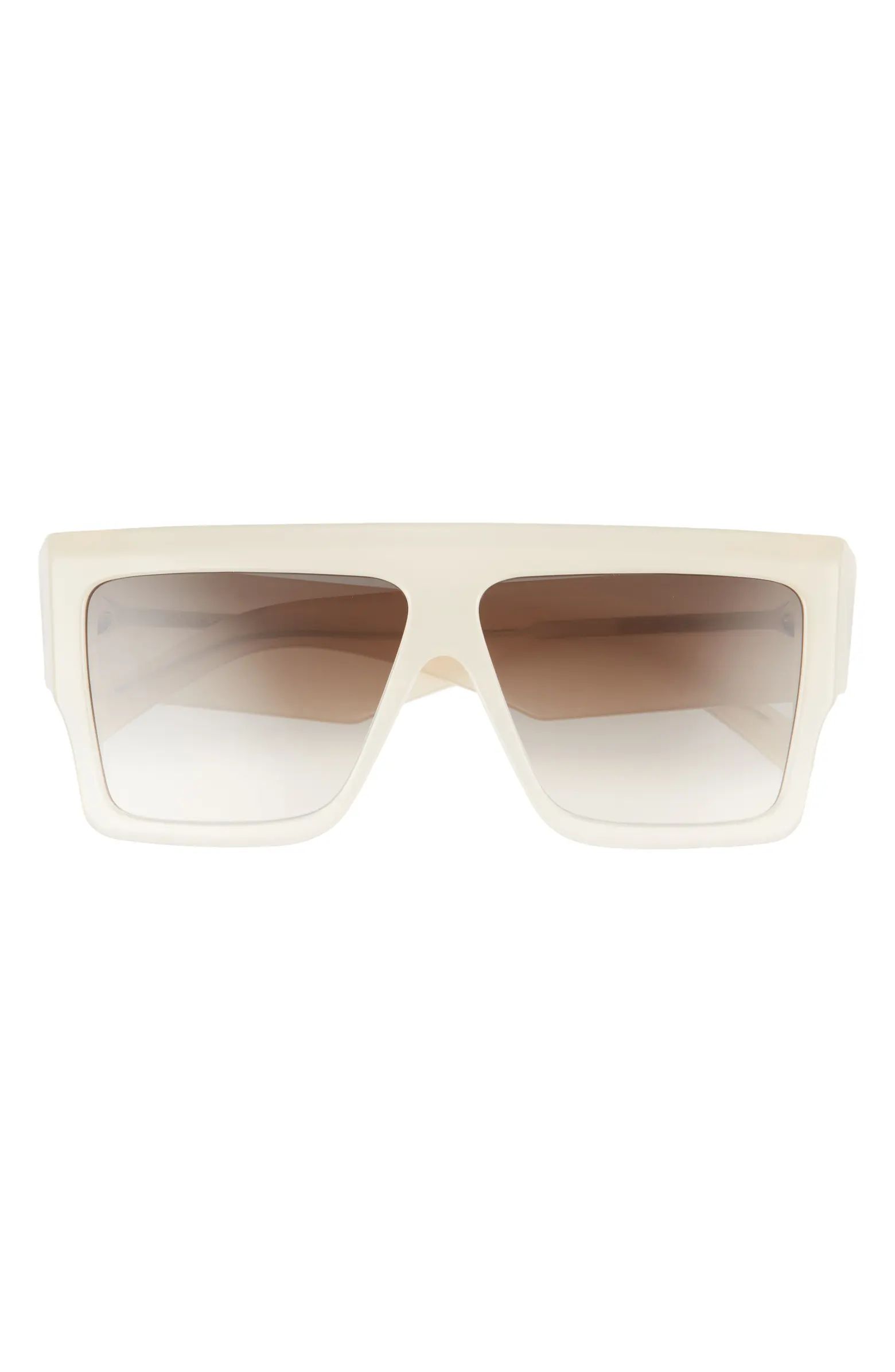 CELINE Bold 3 Dots 60mm Gradient Flattop Sunglasses | Nordstrom | Nordstrom