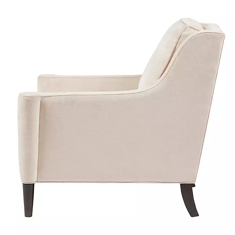 Cream Swoop Arms Upholstered Armchair | Kirkland's Home
