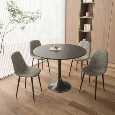 31.5" Round Dining Table Set For 4 | Wayfair North America