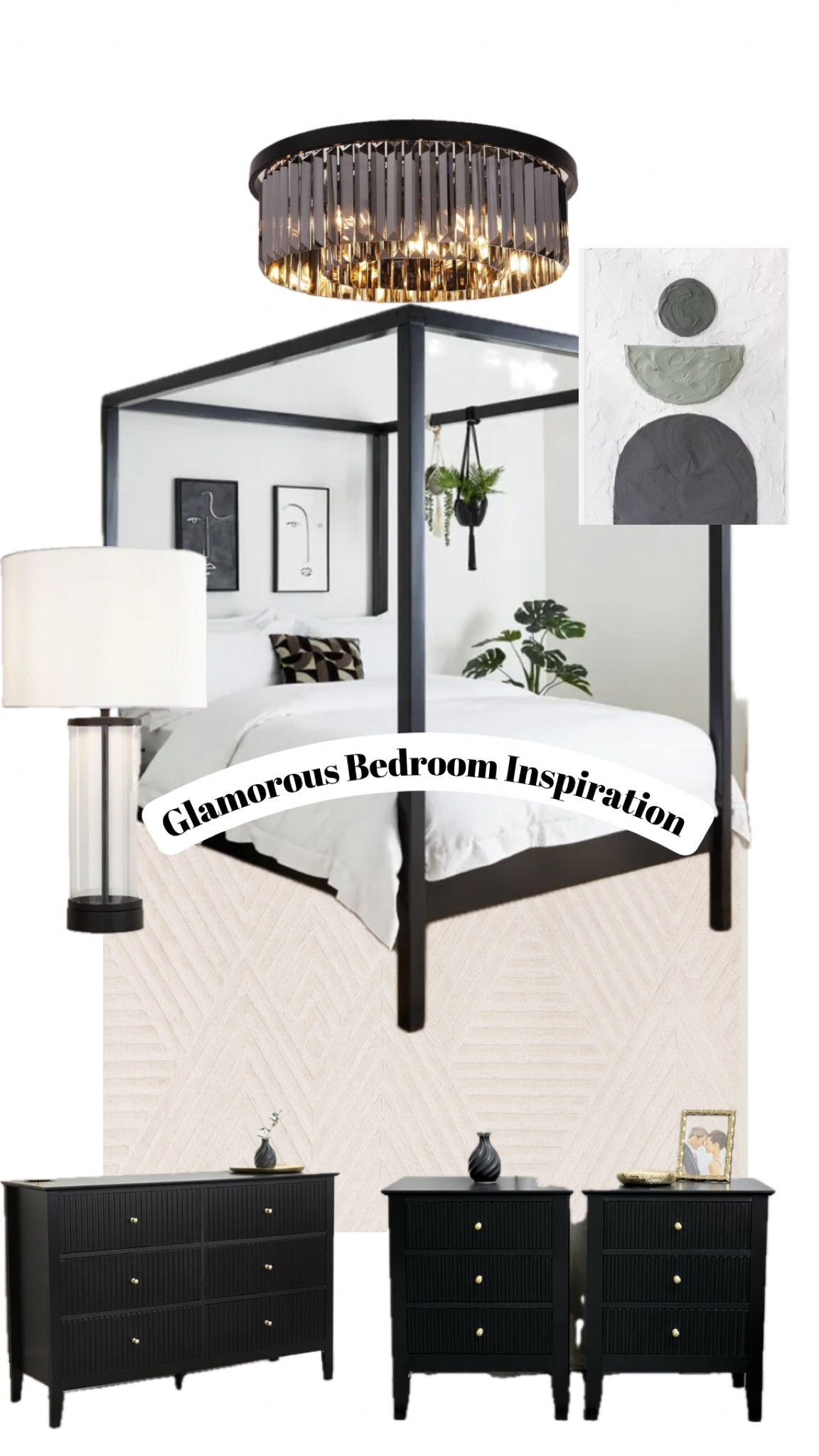 Glamour monochrome bedroom inspiration 

#LTKhome