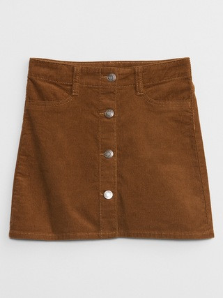 Kids Corduroy Skirt with Washwell | Gap Factory