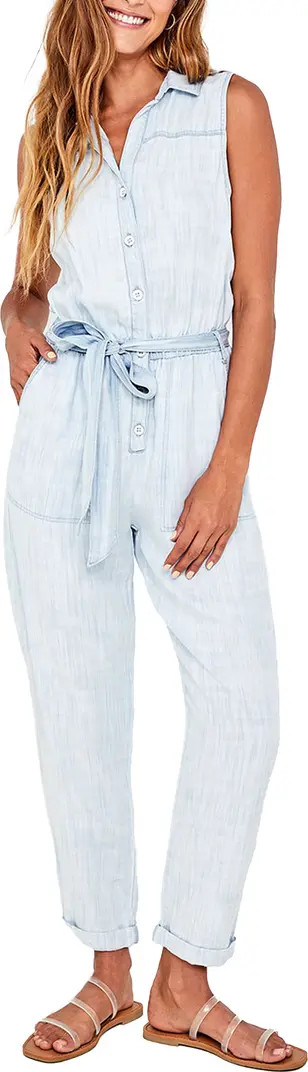Bella Dahl Sleeveless Belted Jumpsuit | Nordstrom | Nordstrom