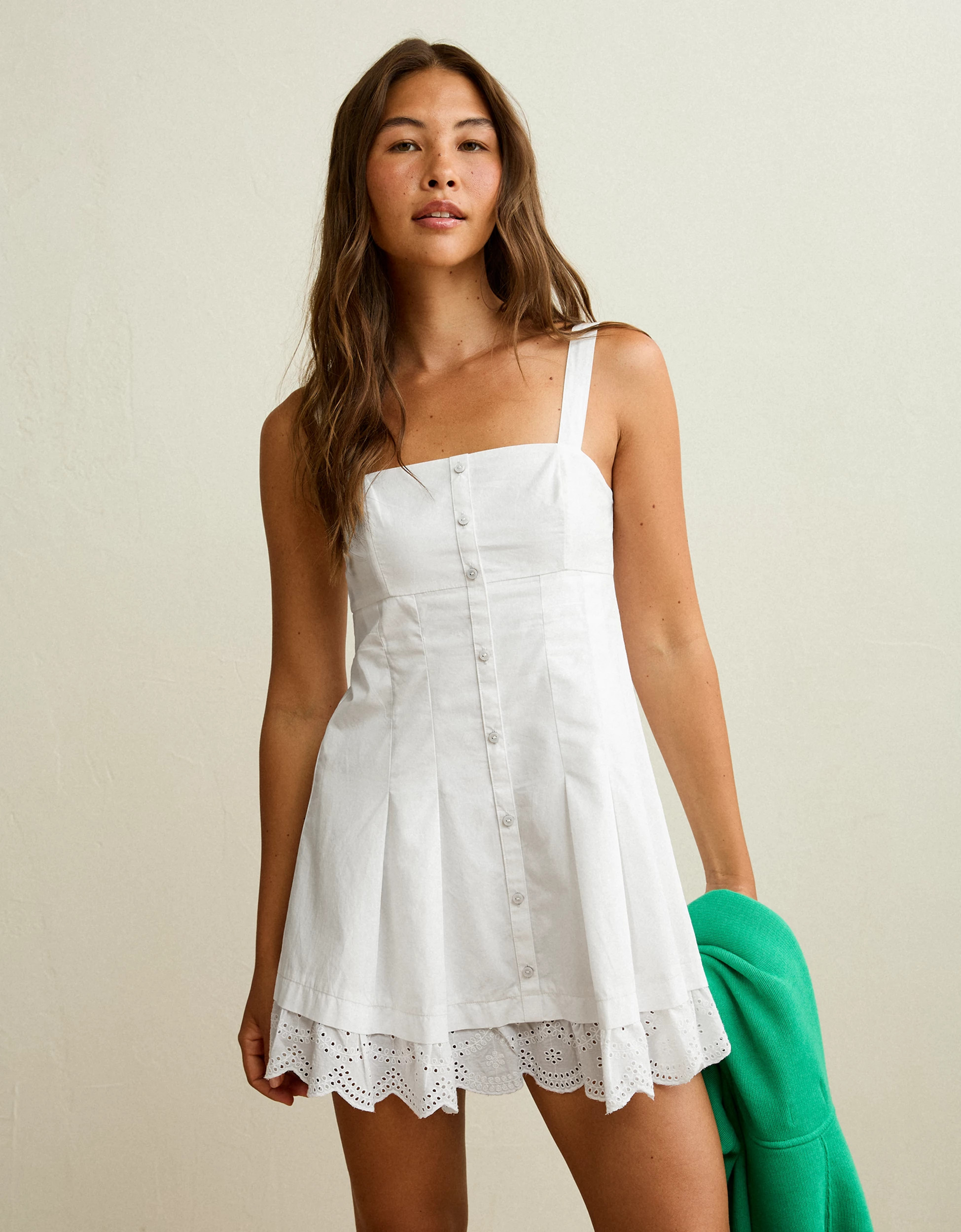 AE Button-Up Mini Dress | American Eagle Outfitters (US & CA)