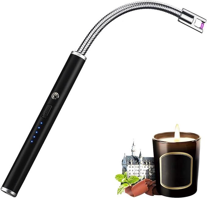 FAREVER Candle Lighter, Electric Arc Lighter USB Rechargeable Long Flexible Neck Lighter with LED... | Amazon (US)