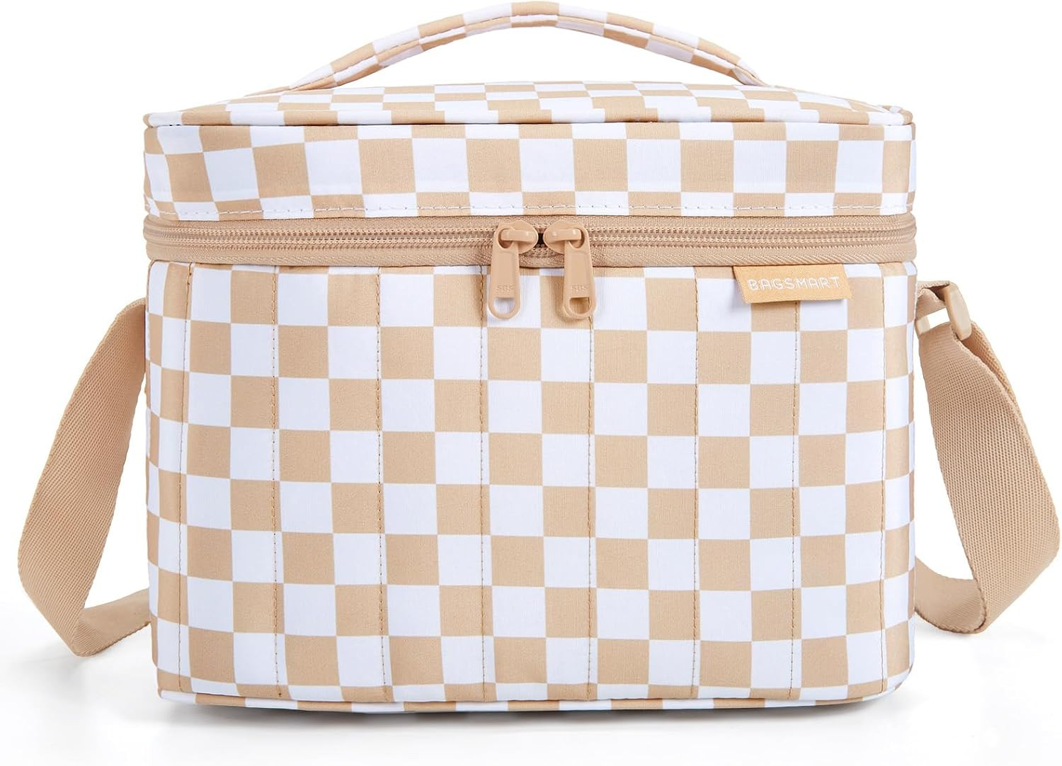 BAGSMART Lunch Box for Women Insulated Lunch Bag Cute Puffer Lunch Tote Bags Lightweight Quilted ... | Amazon (US)