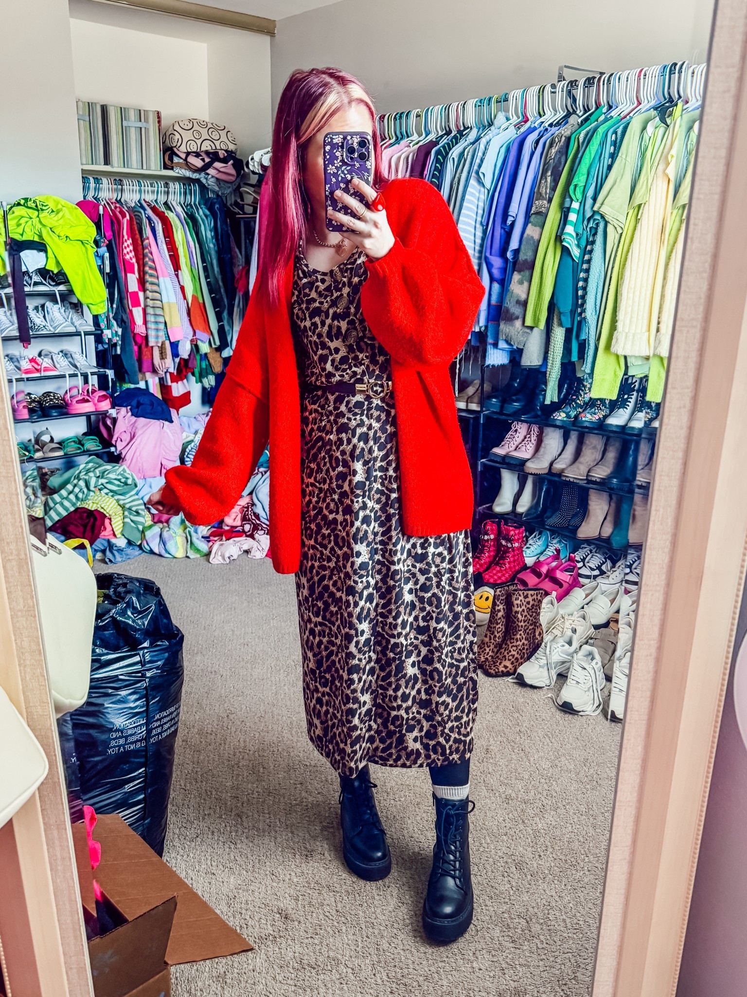 Today’s ootd 
Dress - medium - Amazon 
Cardigan - small - Amazon 
Belt - Amazon 
Boots - target 
Earrings - Maurice’s 

#LTKValentine #LTKootd #LTKSeasonal