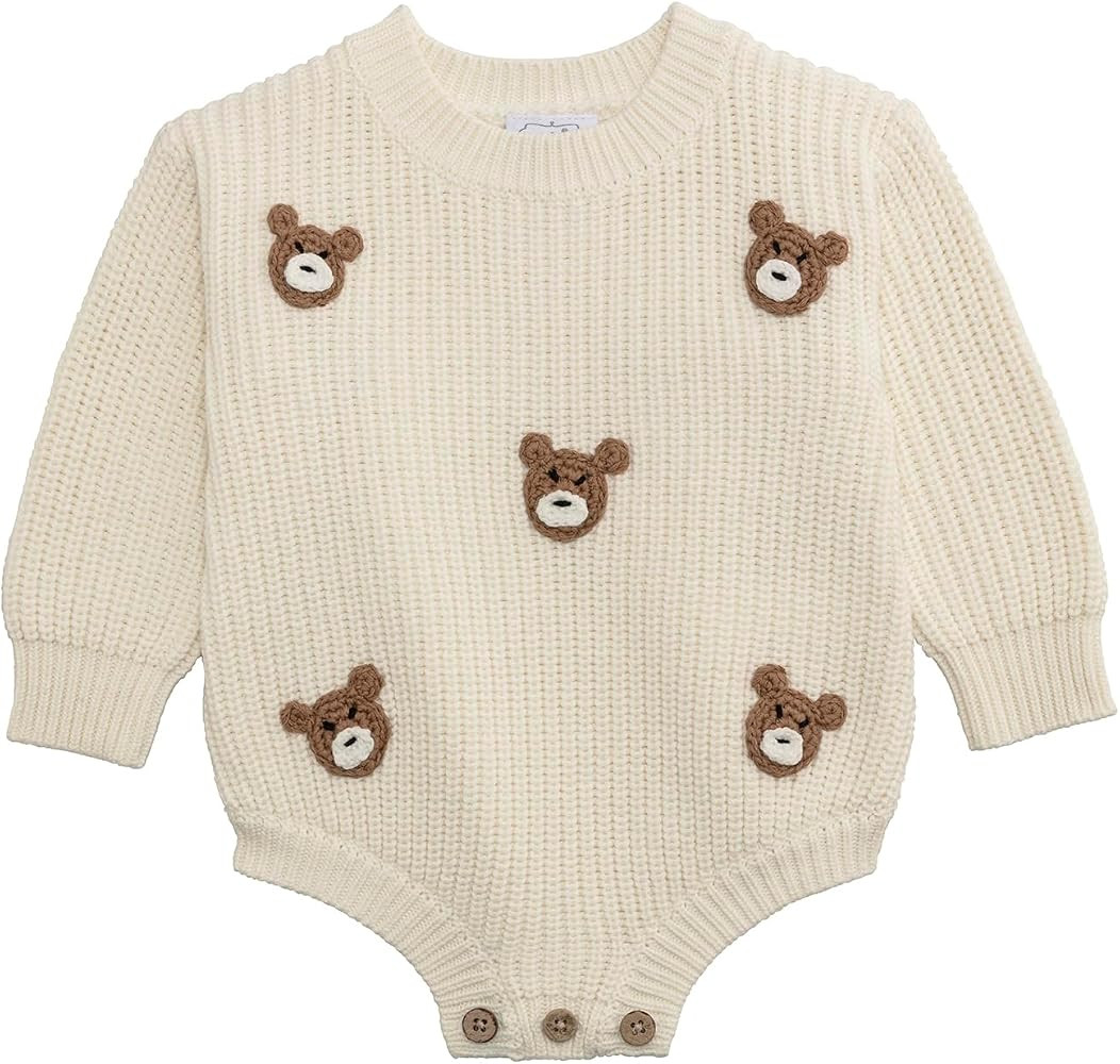 Mud Pie Baby Mud Pie Baby Bear Sweater Bubble | Amazon (US)