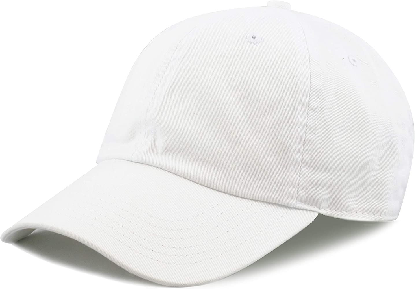 The Hat Depot Unisex Blank Washed Low Profile Cotton Dad Hat Baseball Cap | Amazon (US)