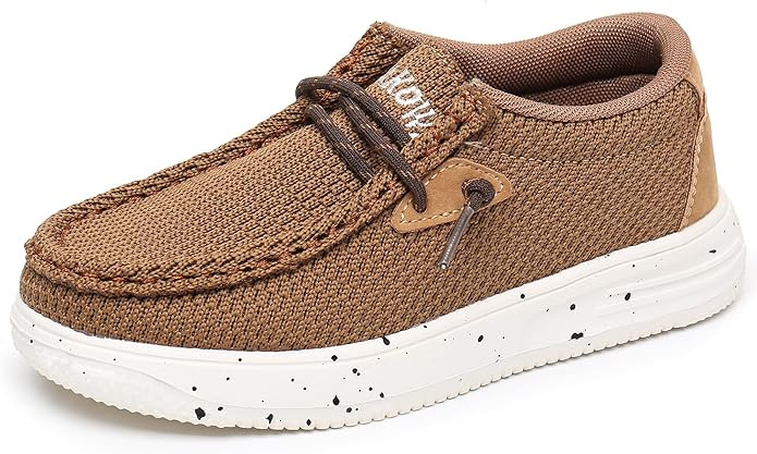 Apakowa Kids Boys Girls Loafers Slip-On Casual Walking Shoes Comfortable & Lightweight (Toddler/L... | Amazon (US)