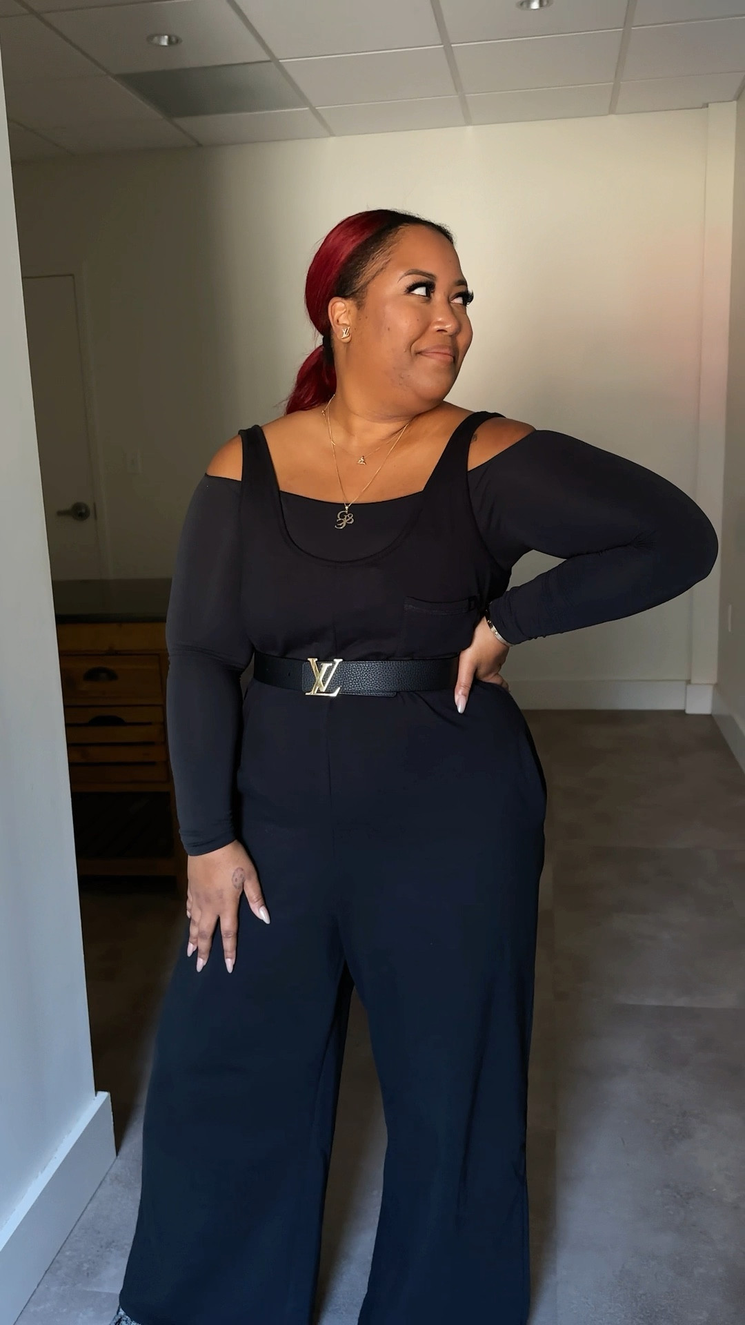 Black store relaxed jumpsuit