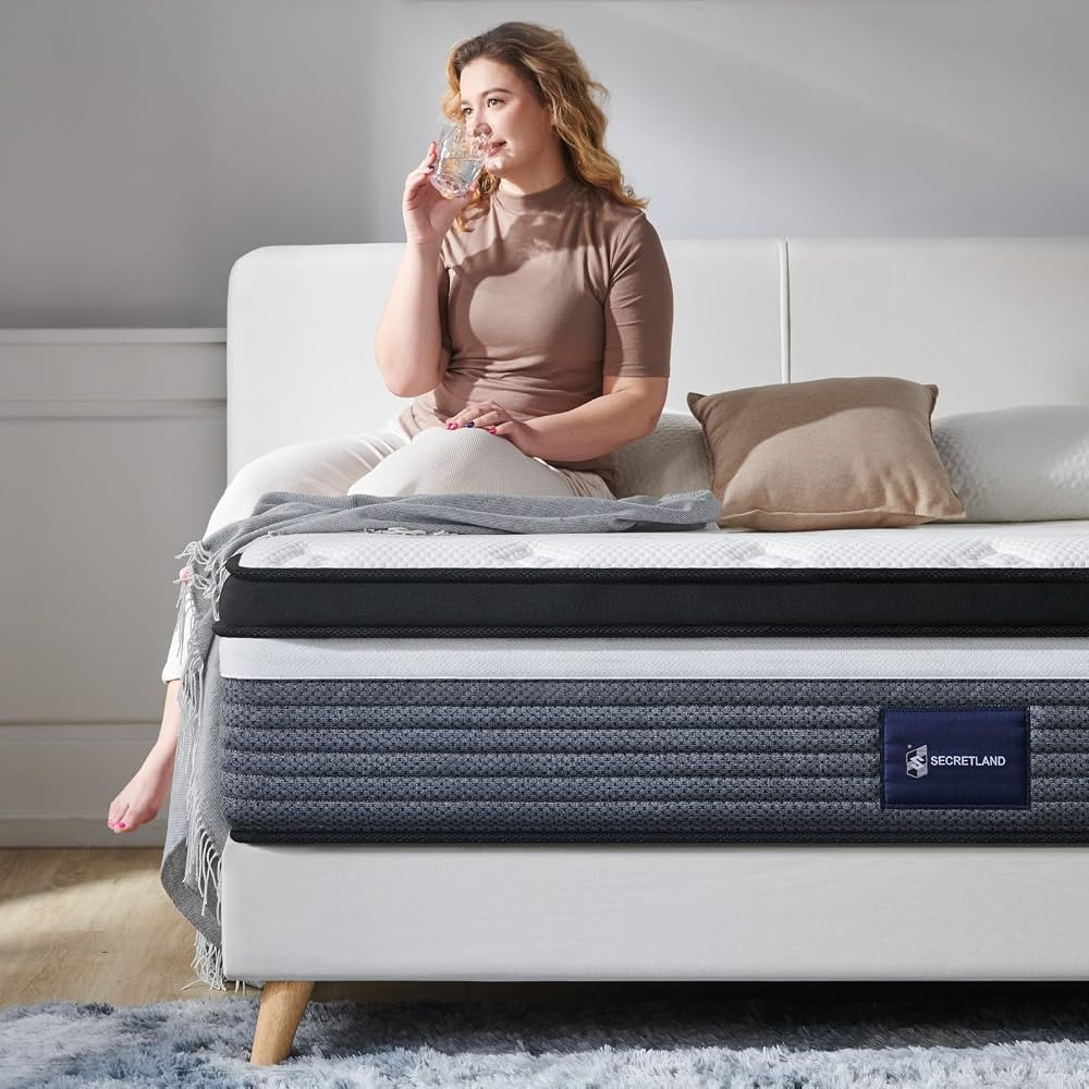 S SECRETLAND Queen Mattress, 10 Inch Cooling-Gel Memory Foam and Individually Pocket Innerspring ... | Amazon (US)