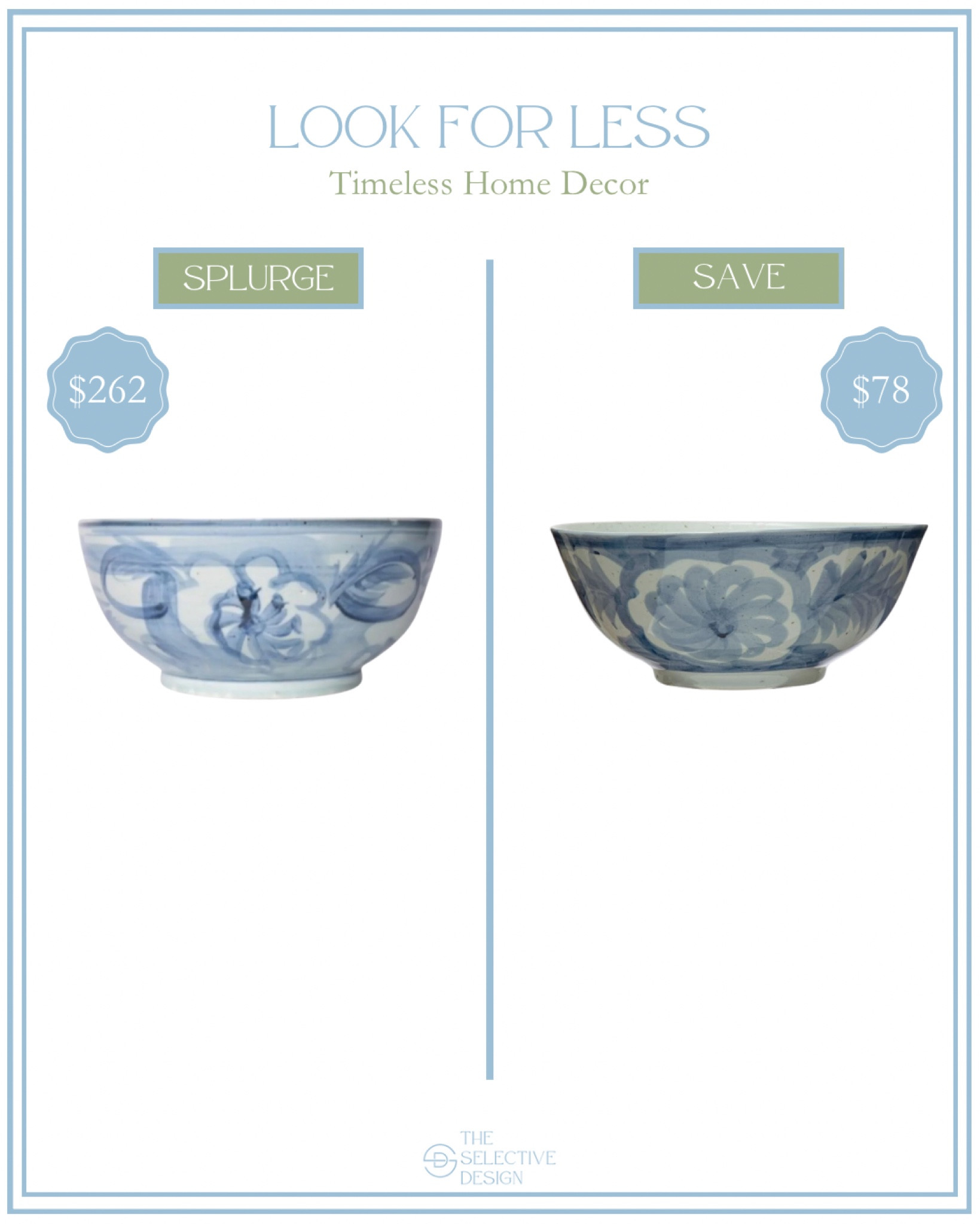 Timeless chinoiserie bowl designer look for less 👏🏼👏🏼 

Chinoiserie bowl, decorative bowl, blue bowl, timeless home decor, designer dupe, splurge or save, traditional home decor, classic home decor, southern home decor, modern contemporary, southern traditional, Grandmillennial home decor, serving bowl, home decor dupe 

#LTKSaleAlert #LTKHome #LTKFindsUnder100