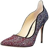 Jessica Simpson Womens Wayva Rhinestone Pointed Toe Heels | Amazon (US)