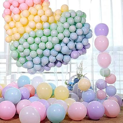 Party Pastel Balloons 100 Pcs 10" Macaron Candy Colored Latex Balloons for Birthday Wedding Engag... | Amazon (US)