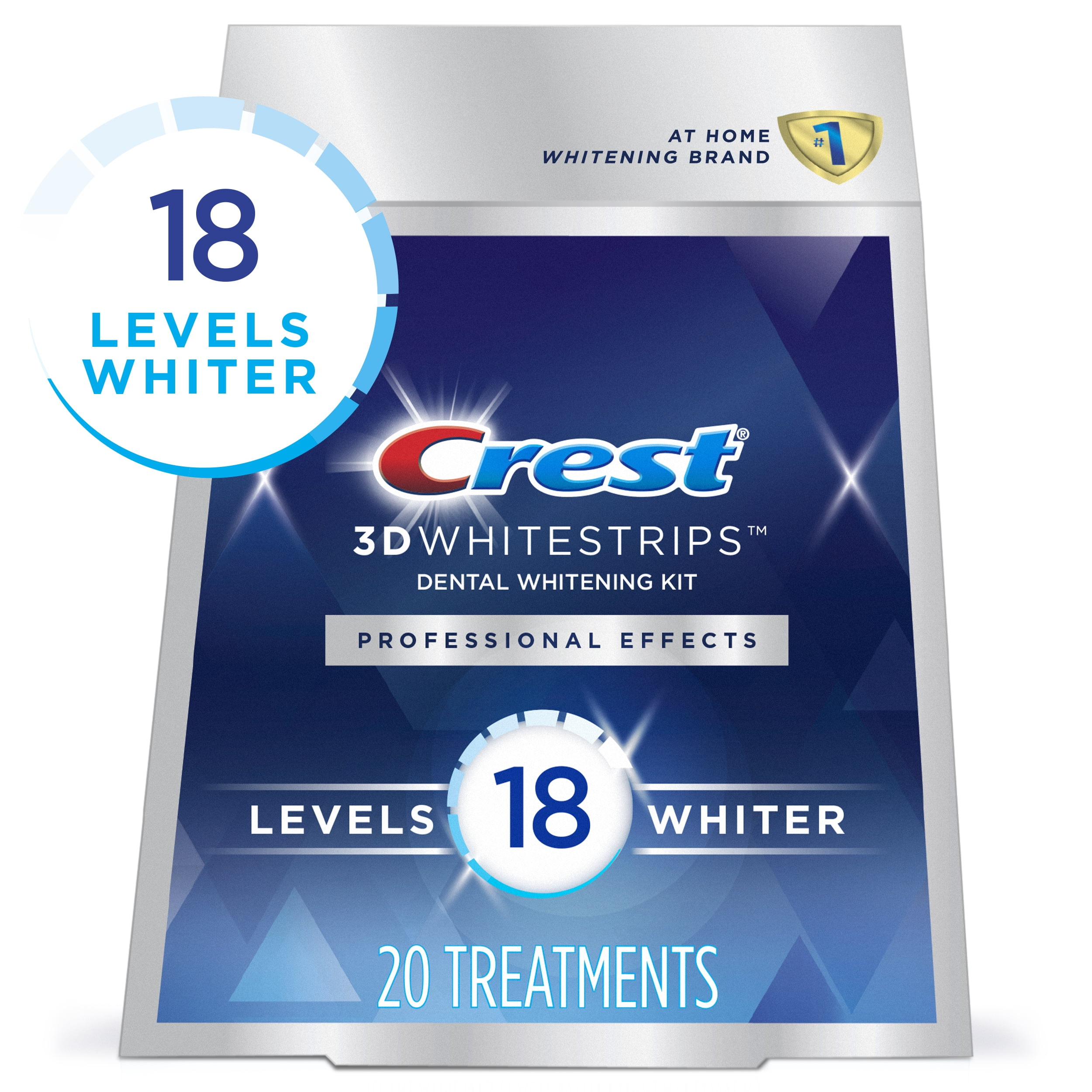 Crest 3D Whitestrips Professional Effects Teeth Whitening Strips Kit, 20 Treatments | Walmart (US)