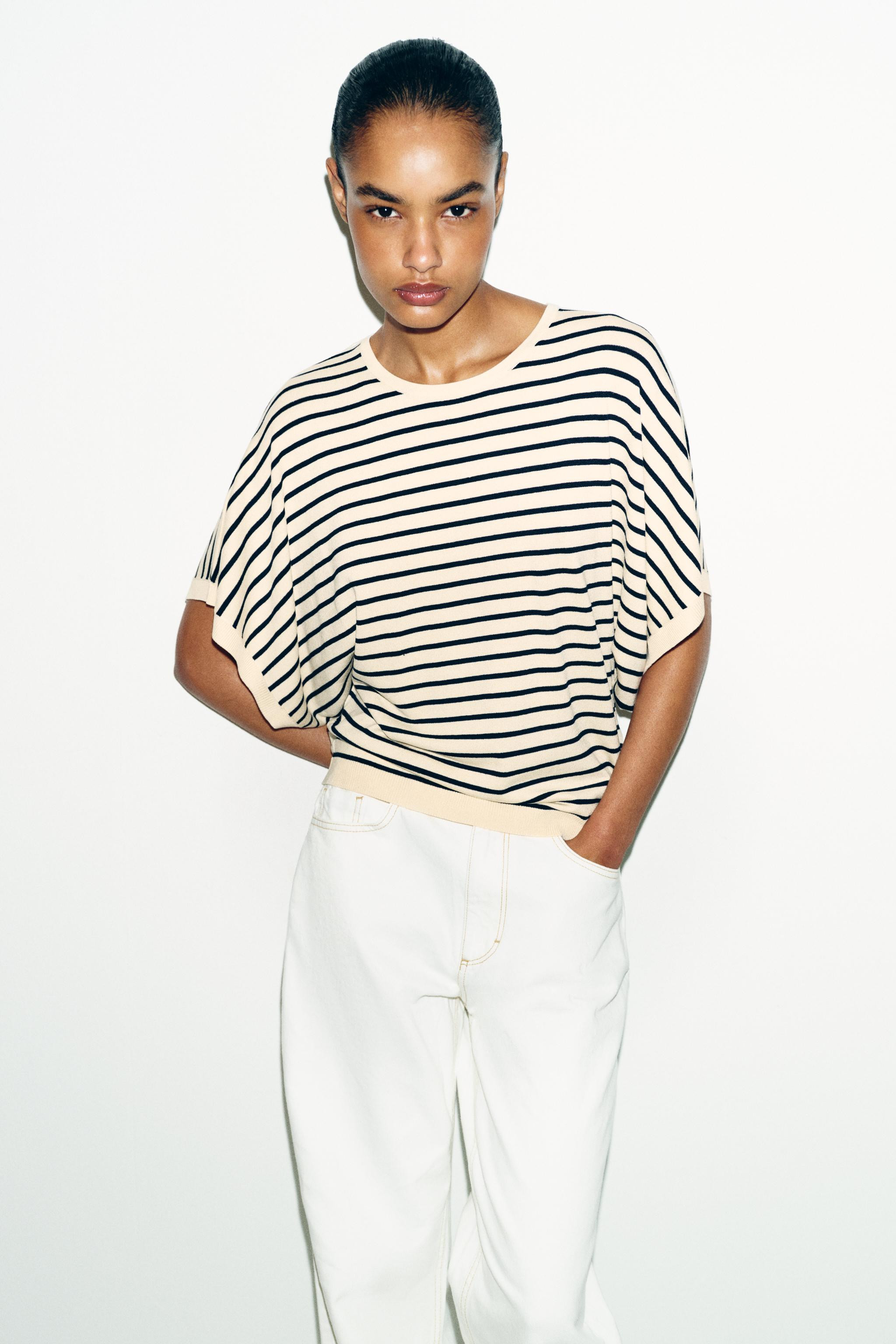WIDE SLEEVE KNIT TOP | Zara US