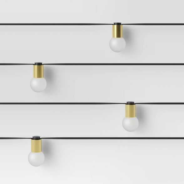 10ct Modern String Lights - Frosted G40 String Lights with Collar - Project 62™ | Target