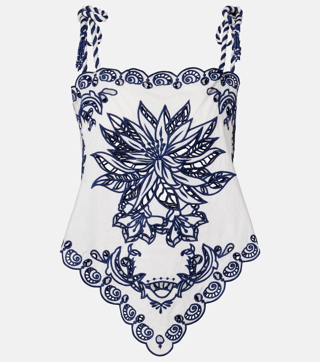 Floral embroidered cotton blouse | Mytheresa (US/CA)