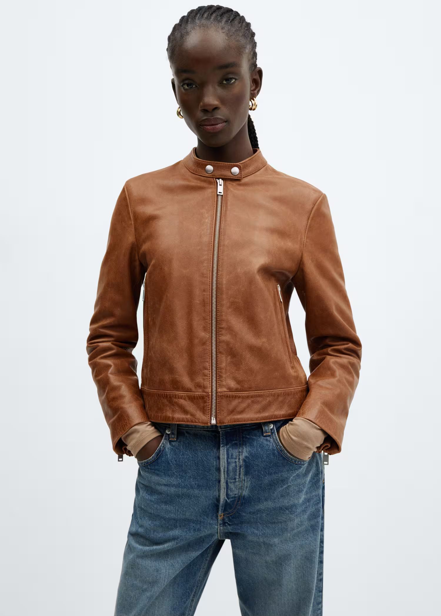 100% leather jacket -  Woman | MNG Australia | Mango Australia