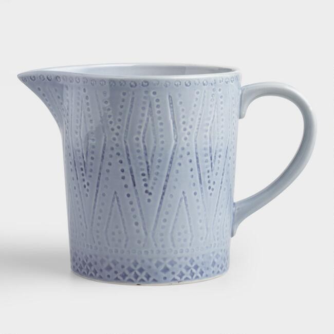 Blue Shibori Print Ceramic Utensil Holder | World Market