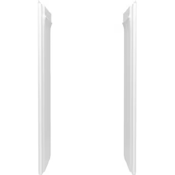 Sterling Medley 34-in W x 34-in D x 72.45-in H White 2-Piece Direct To Stud Alcove Shower Side Wa... | Lowe's