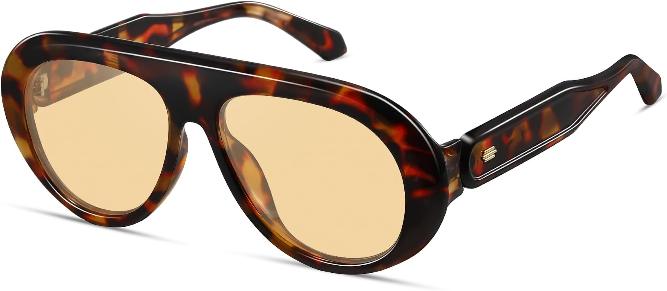 Oversized Polarized Aviator Sunglasses for Women Men Retro Big Round Aviators Trendy 70s Vintage ... | Amazon (US)