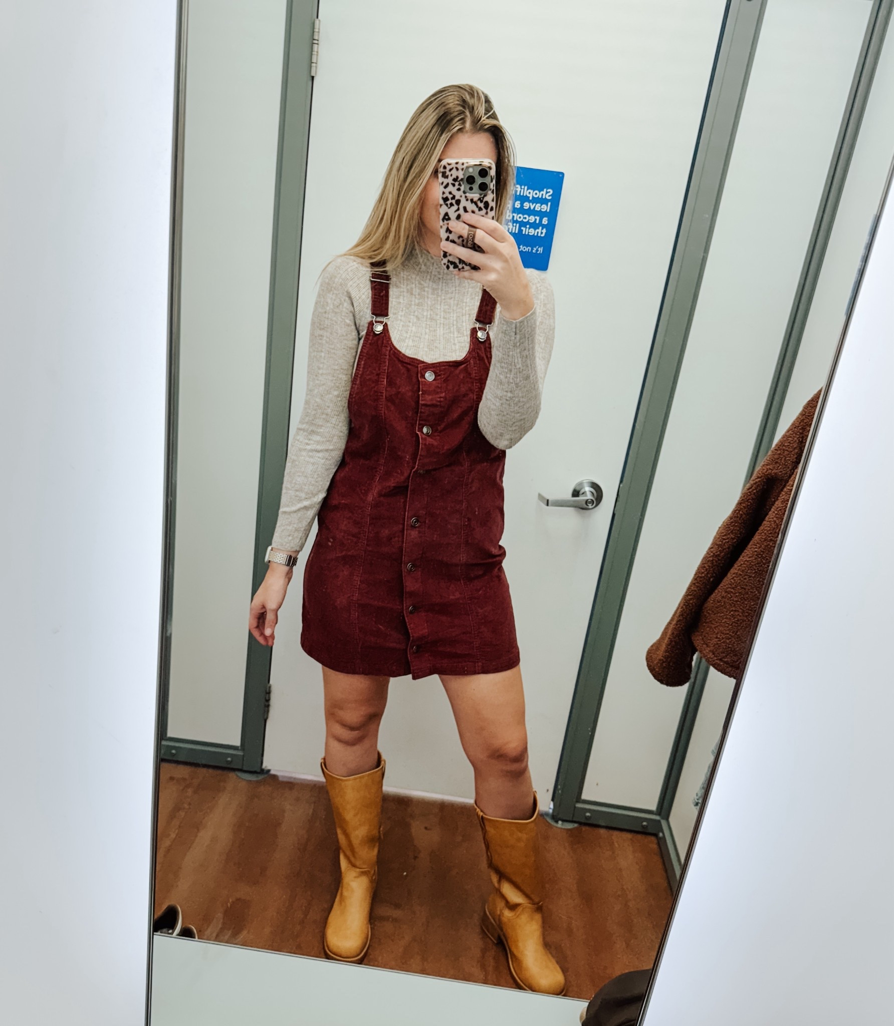 How cute would this dress be for Thanksgiving?! Comes in this wine color & brown. Wearing a size L for length! 

#LTKStyleTip #LTKMidsize #LTKTall