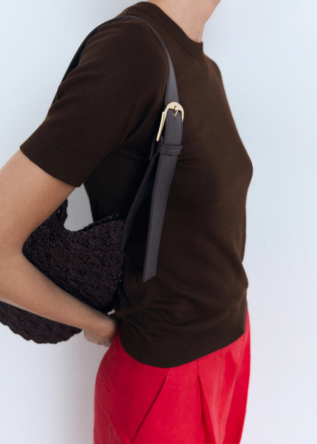 Short-sleeved fine-knit sweater | Mango (US/MX/AU)