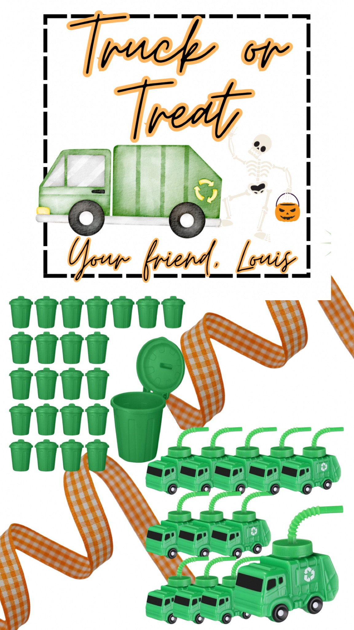 Rosewood Co. custom Halloween Tag pairings! This one is great for your garbage loving boys! 

#garbagetruck #halloween #truckortreat #trickortreat #halloweenfavors 

#LTKFamily #LTKSeasonal #LTKKids