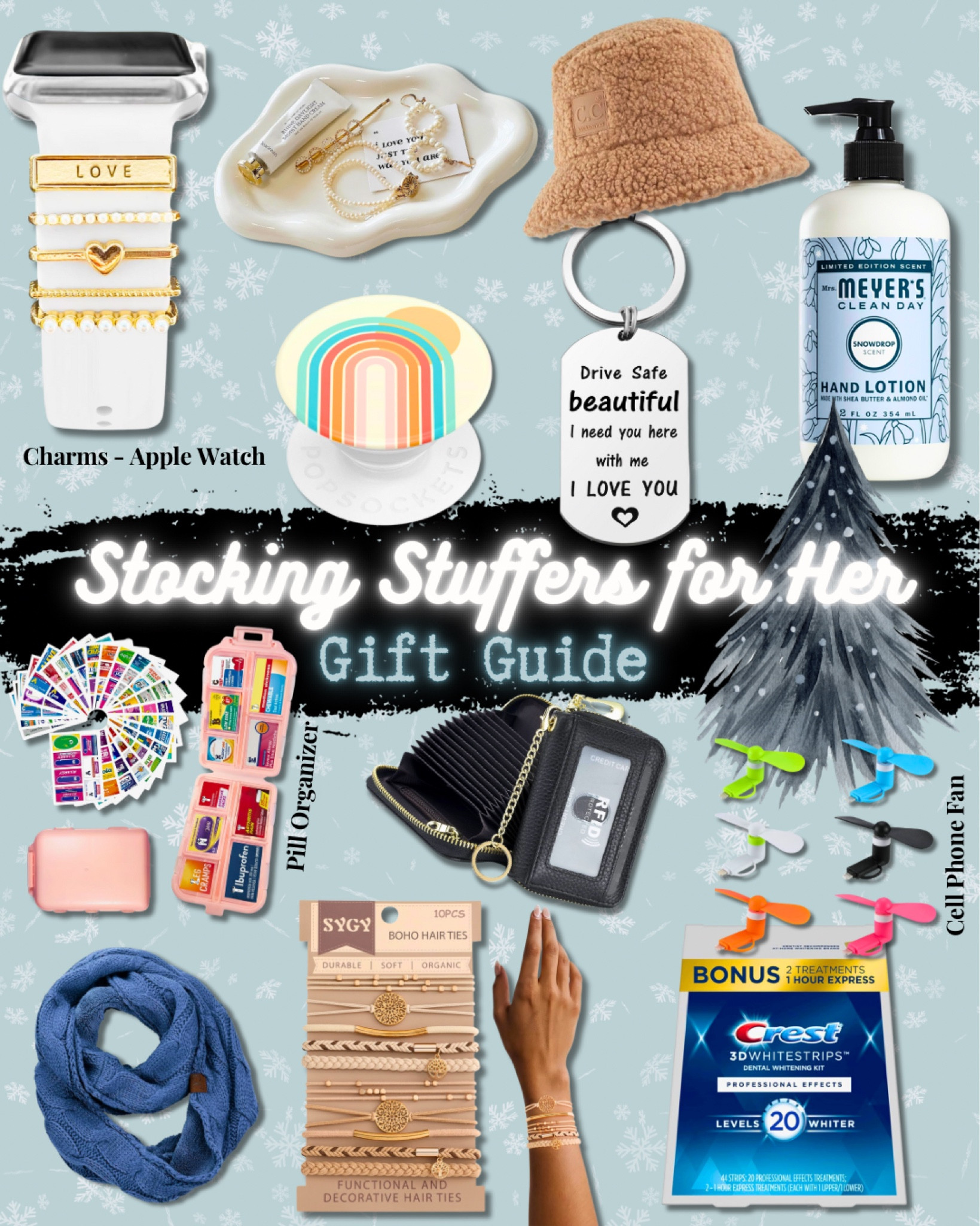 Stocking Stuffers for Her Holiday Gift Guide 💖

Gift guide, holiday, Christmas, seasonal, presents, for her, for him, for friend, for families, sticking stuffers, mini size sets, sunglasses, nail polish, hair accessories, hand sanitizers, makeup

#LTKSeasonal #LTKGiftGuide #LTKHoliday