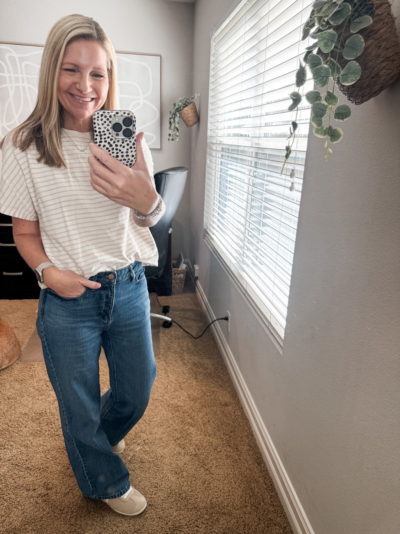Friday casual on an 80 degree day in my new Target sneakers. My tee is old from Abercrombie and my Loft jeans are from last year. Happy Friday!

#LTKOver40 #LTKFindsUnder50 #LTKootd