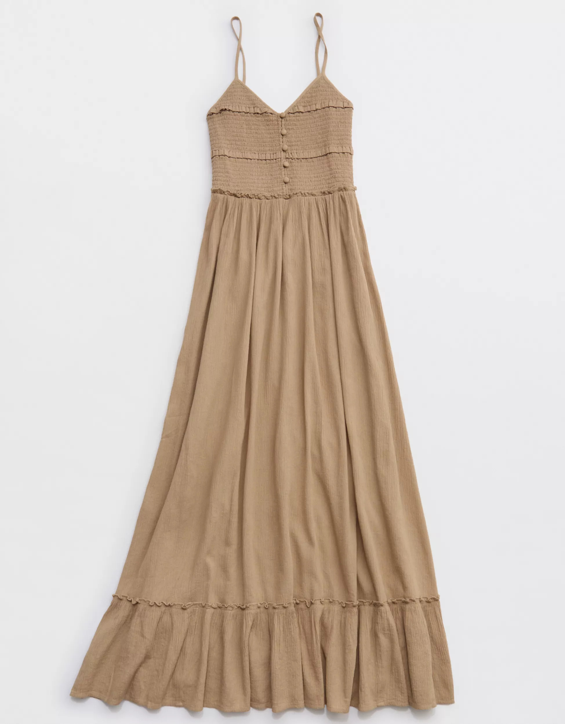 Aerie Button Front Maxi Dress | Aerie