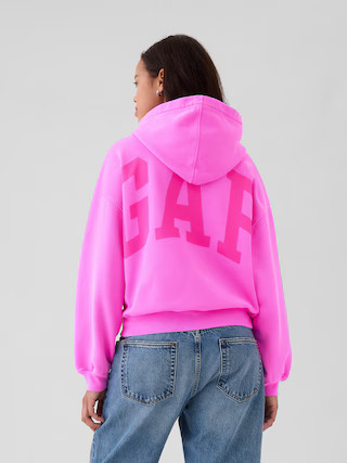 VintageSoft Crop Logo Hoodie | Gap (US)