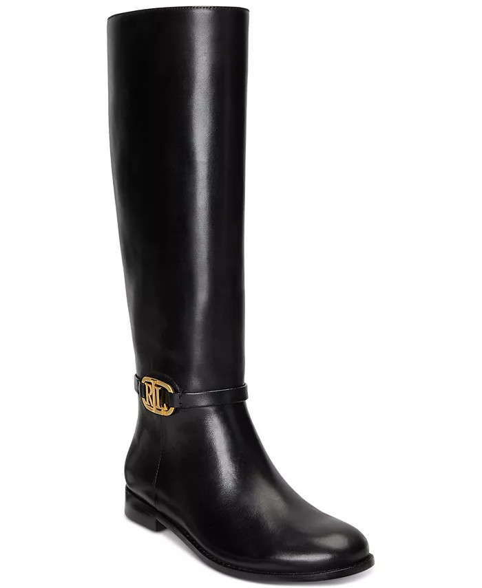 Lauren Ralph Lauren Women's Bridgette Buckled Riding Boots - Macy's | Macy's