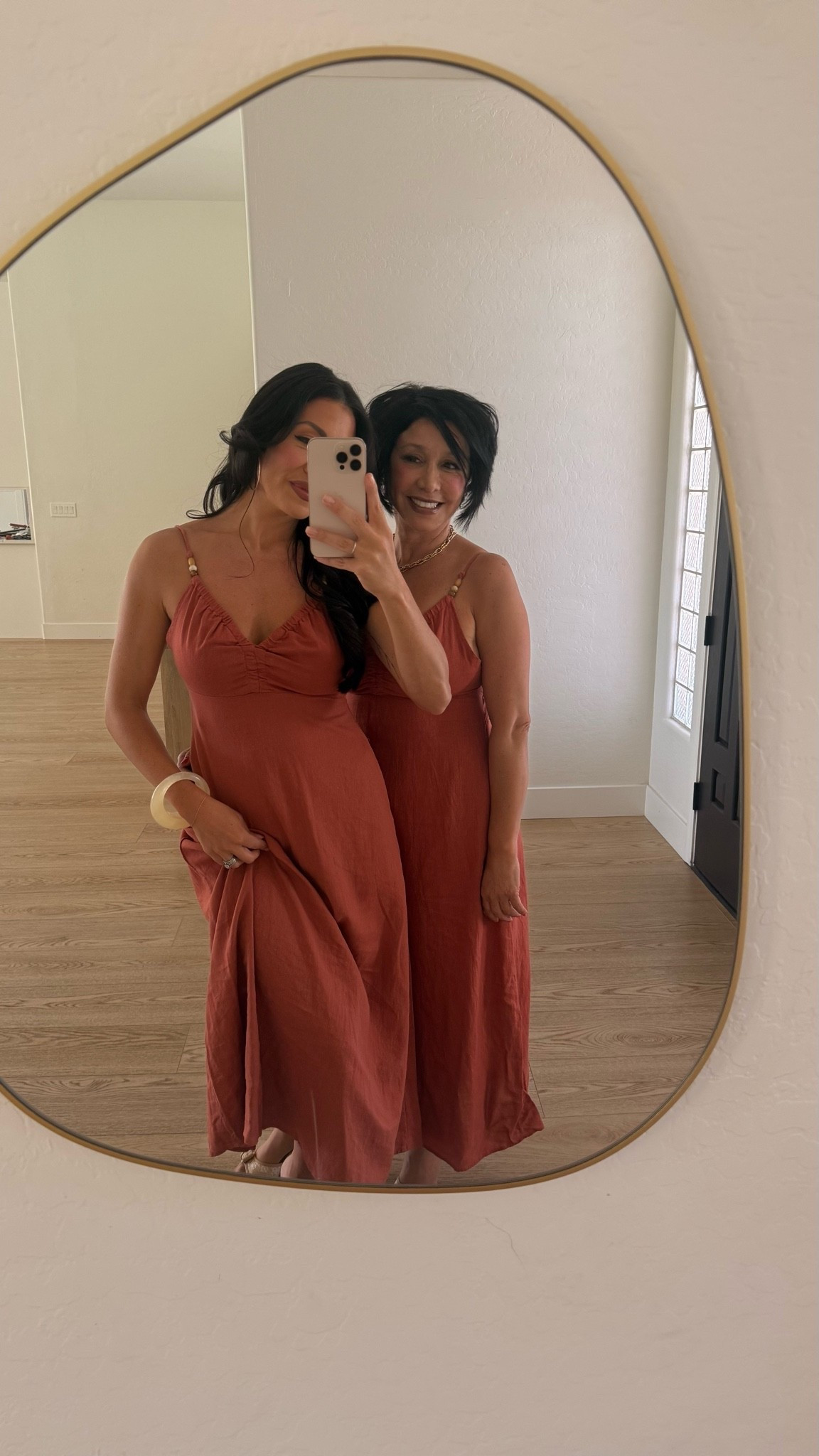 @Target linen dress for summer! It’s such a pretty rust color with bead detail 

Me size XS 
Mom size small 

Target dresses 
Midi dress
Summer dress

#LTKootd #LTKSeasonal #LTKOver40