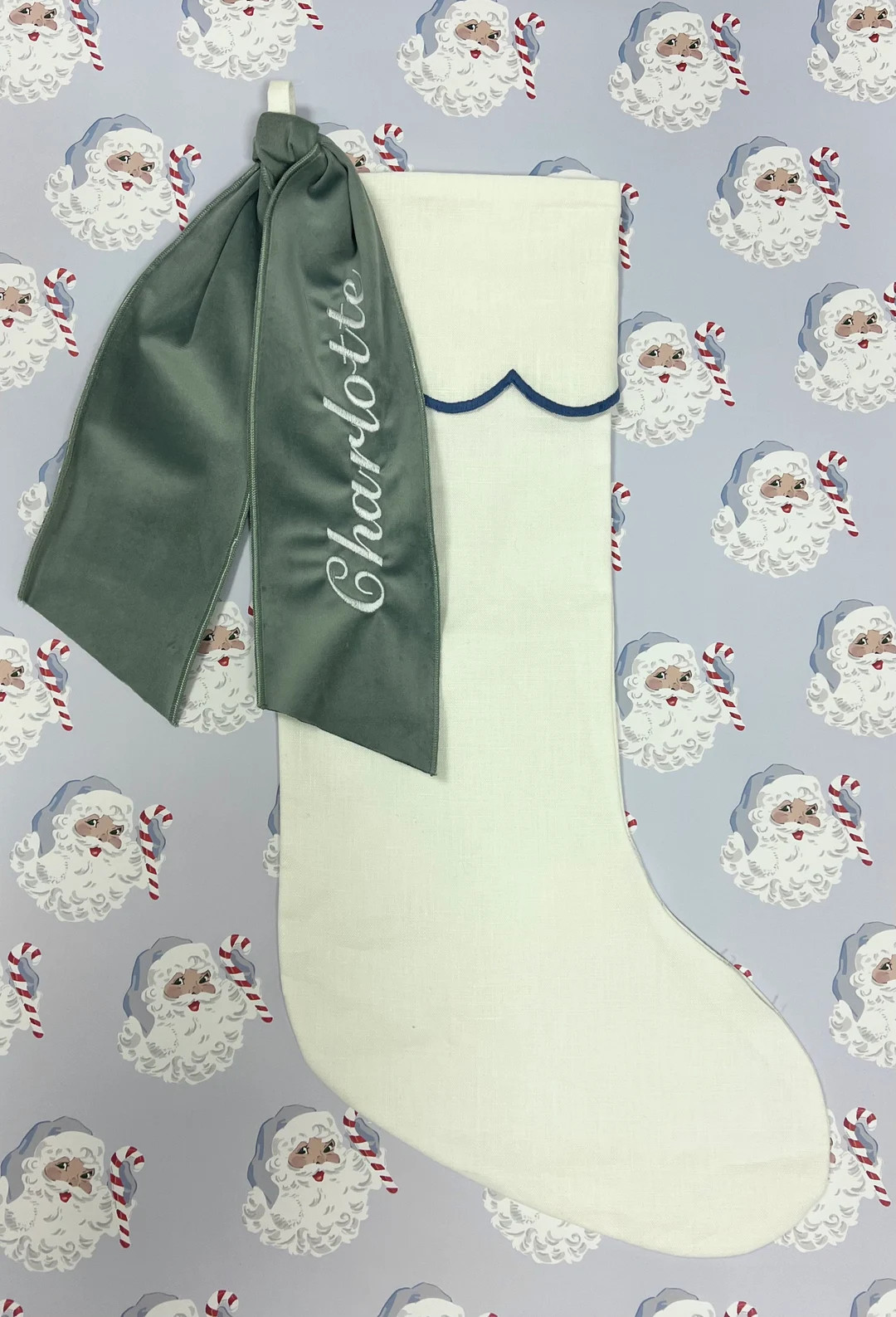 Christmas Velvet Stocking Sash - Etsy | Etsy (US)