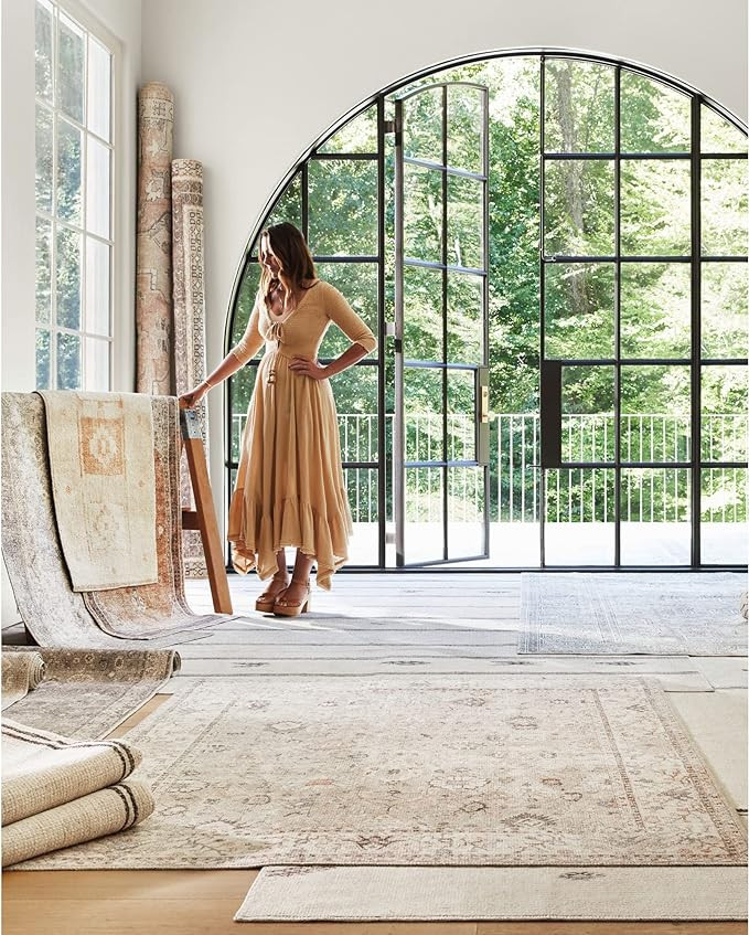 Becki Owens x Surya Margot Medallion Area Rug , 5'3" x 7', Olive | Amazon (US)