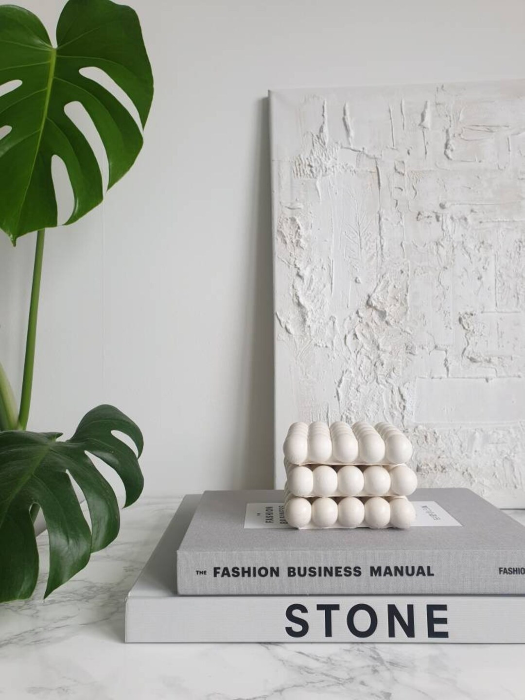 Stone Bubble Geometric Coaster - Etsy | Etsy (US)