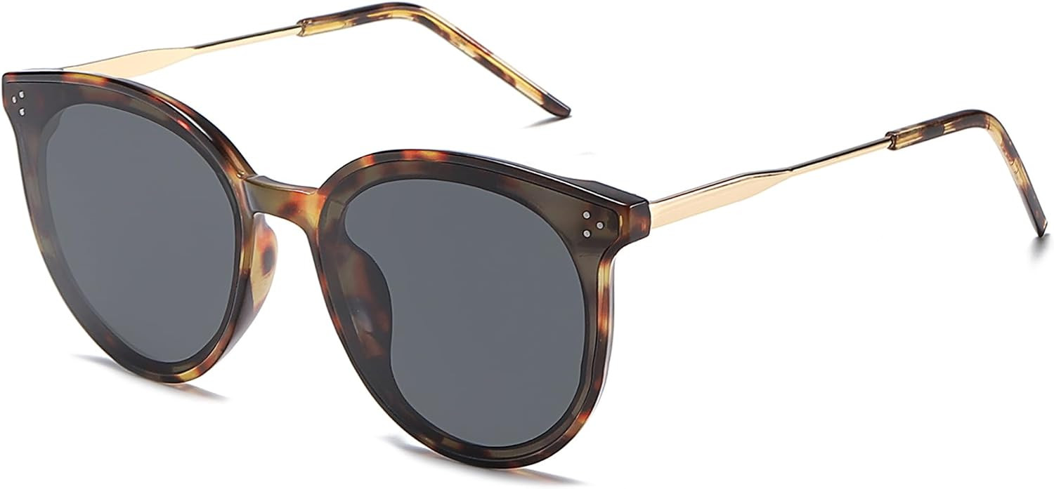 SOJOS Classic Trendy Round Sunglasses Womens Mens UV400 Vacation Sunnies SJ2068 | Amazon (US)
