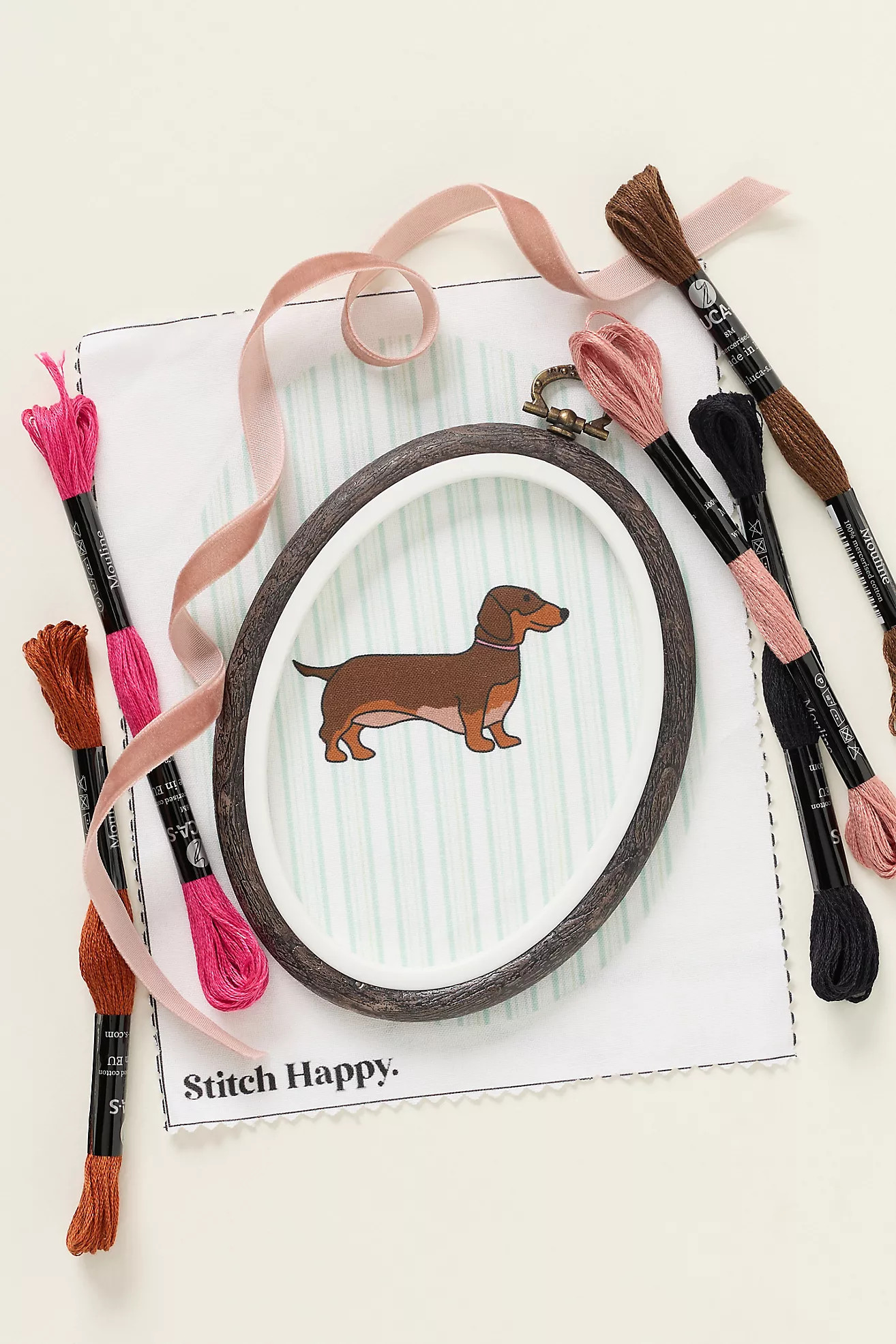 Dog Icon Embroidery Kit | Anthropologie (US)